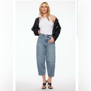 Dynamite Light Blue Ballon/barrel Jeans - High Waist Relaxed Fit